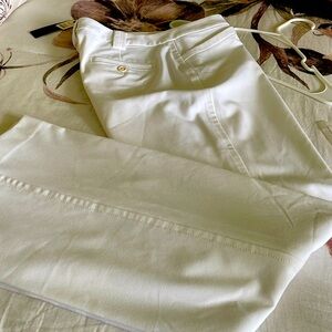 Beautiful white dressy wide leg pants for day and night time